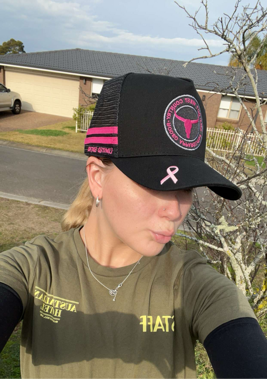 TRUCKER CAP (PINK RIBBON)